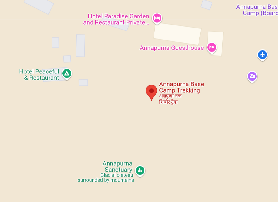 Annapurna Basecamp Map